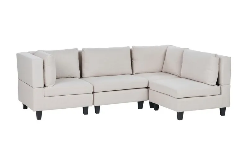 Buck Modulsoffa 4-sits - Beige/Svart - Möbler - Soffa - Modulsoffa - Komplett modulsoffa