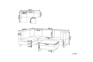 Buck Modulsoffa 4-sits - Grå - Möbler - Soffa - Modulsoffa - Komplett modulsoffa