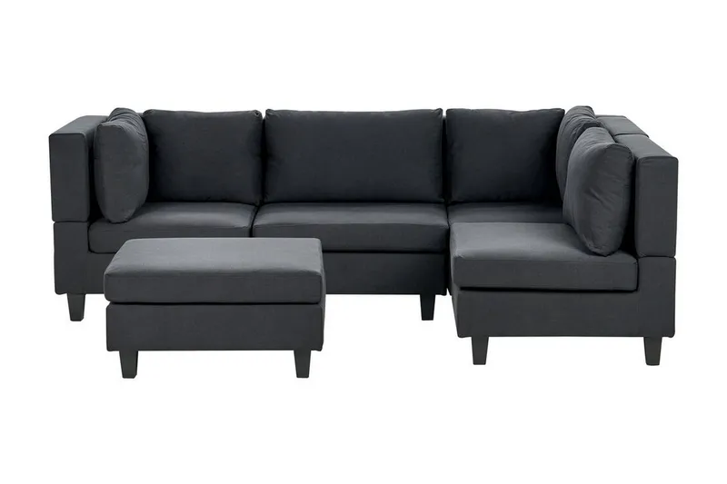 Buck Modulsoffa 4-sits, Svart