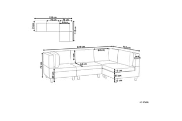 Buck Modulsoffa 4-sits - Svart - Möbler - Soffa - Modulsoffa - Komplett modulsoffa