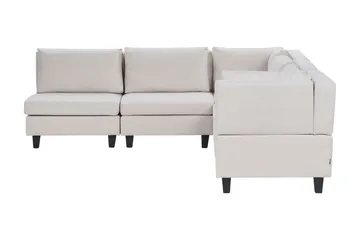 Buck Modulsoffa 5-sits - Beige/Svart - Möbler - Soffa - Modulsoffa - Komplett modulsoffa