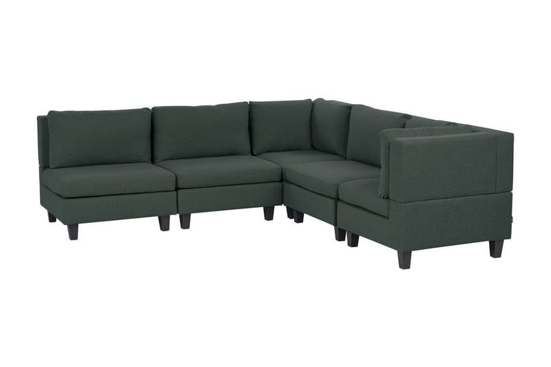Buck Modulsoffa 5-sits, Grön/Svart