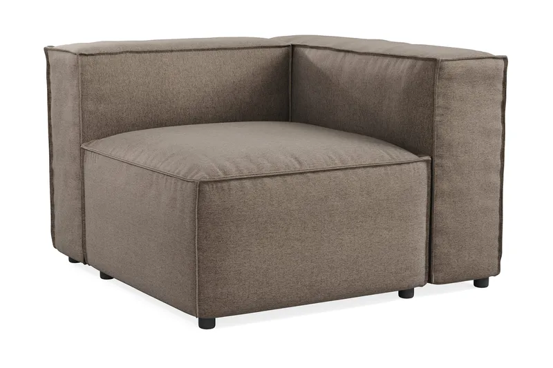 Cubo 1-sits Högermodul i Tyg 108 cm bred - Grå - Möbler - Soffa - Modulsoffa - Övriga moduler till modulsoffa
