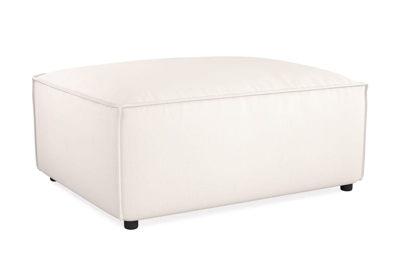 Cubo 1-sits  Rektangulär Fotpallsmodul i Tyg 120 cm bred - Ljusbeige - Möbler - Soffa - Modulsoffa - Övriga moduler till modulsoffa