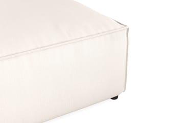 Cubo 1-sits  Rektangulär Fotpallsmodul i Tyg 120 cm bred - Ljusbeige - Möbler - Soffa - Modulsoffa - Övriga moduler till modulsoffa