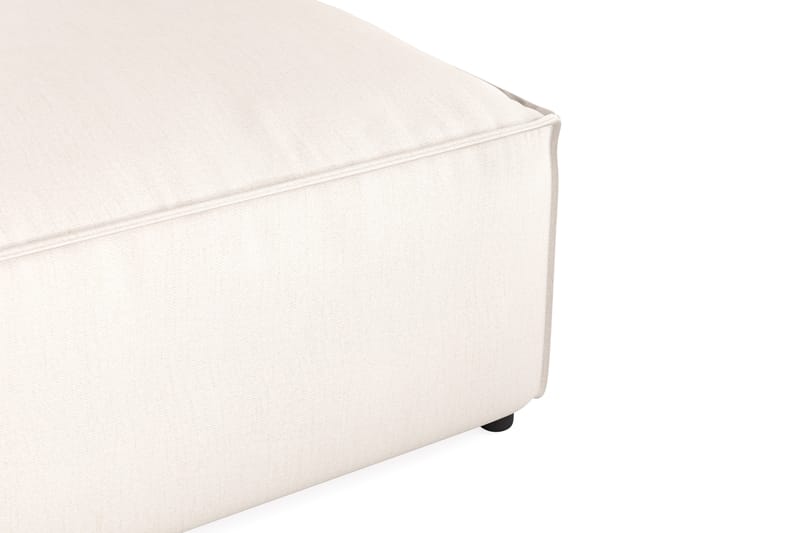 Cubo 1-sits  Rektangulär Fotpallsmodul i Tyg 120 cm bred - Ljusbeige - Möbler - Soffa - Modulsoffa - Övriga moduler till modulsoffa