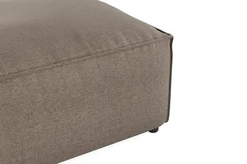 Cubo 1-sits  Rektangulär Fotpallsmodul i Tyg 80 cm bred - Grå - Möbler - Soffa - Modulsoffa - Övriga moduler till modulsoffa