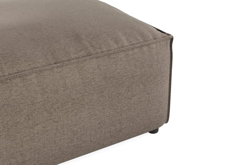 Cubo 1-sits  Rektangulär Fotpallsmodul i Tyg 80 cm bred - Grå - Möbler - Soffa - Modulsoffa - Övriga moduler till modulsoffa