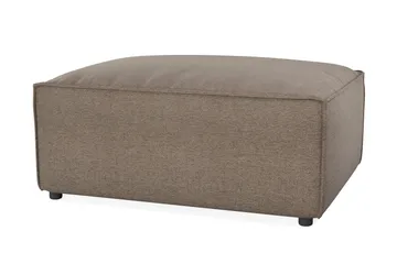 Cubo 1-sits  Rektangulär Fotpallsmodul i Tyg 80 cm bred - Grå - Möbler - Soffa - Modulsoffa - Övriga moduler till modulsoffa