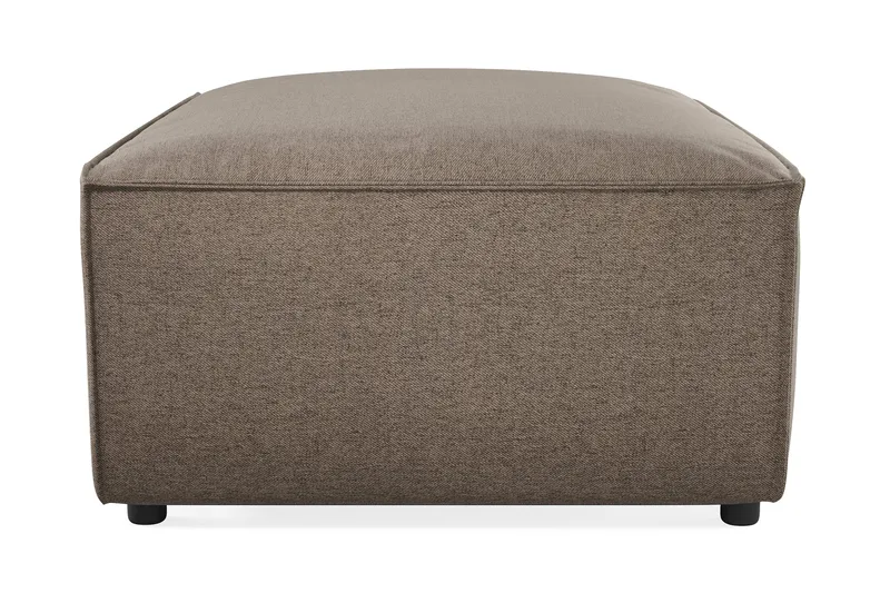 Cubo 1-sits  Rektangulär Fotpallsmodul i Tyg 80 cm bred - Grå - Möbler - Soffa - Modulsoffa - Övriga moduler till modulsoffa