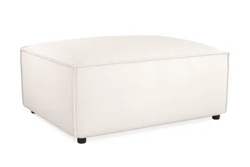 Cubo 1-sits  Rektangulär Fotpallsmodul i Tyg 80 cm bred - Ljusbeige - Möbler - Soffa - Modulsoffa - Övriga moduler till modulsoffa
