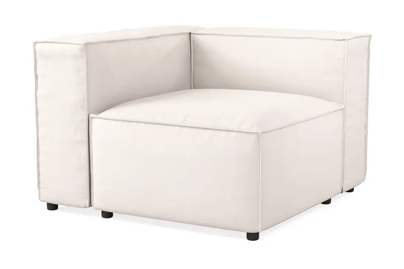 Cubo 1-sits Vänstermodul i Tyg 108 cm bred - Ljusbeige - Möbler - Soffa - Modulsoffa - Övriga moduler till modulsoffa