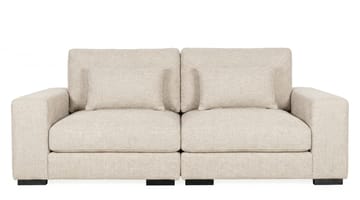 Dubai 2-sits soffa Extra Djup i Chenille - Beige - Möbler - Soffa - Modulsoffa - Komplett modulsoffa