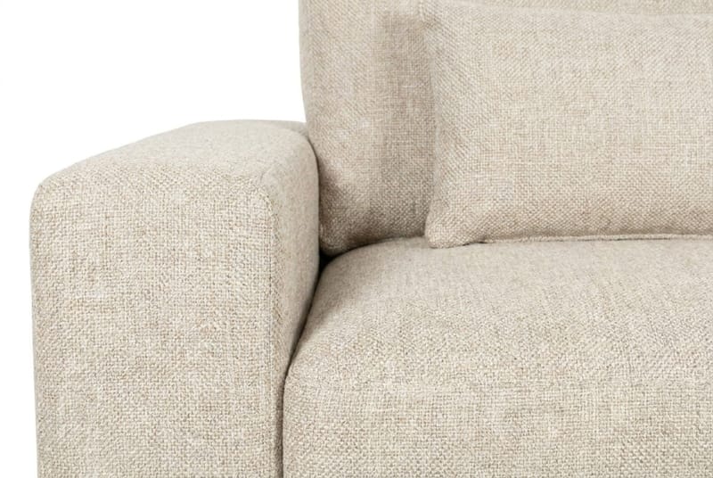 Dubai 2-sits soffa Extra Djup i Chenille - Beige - Möbler - Soffa - Modulsoffa - Komplett modulsoffa