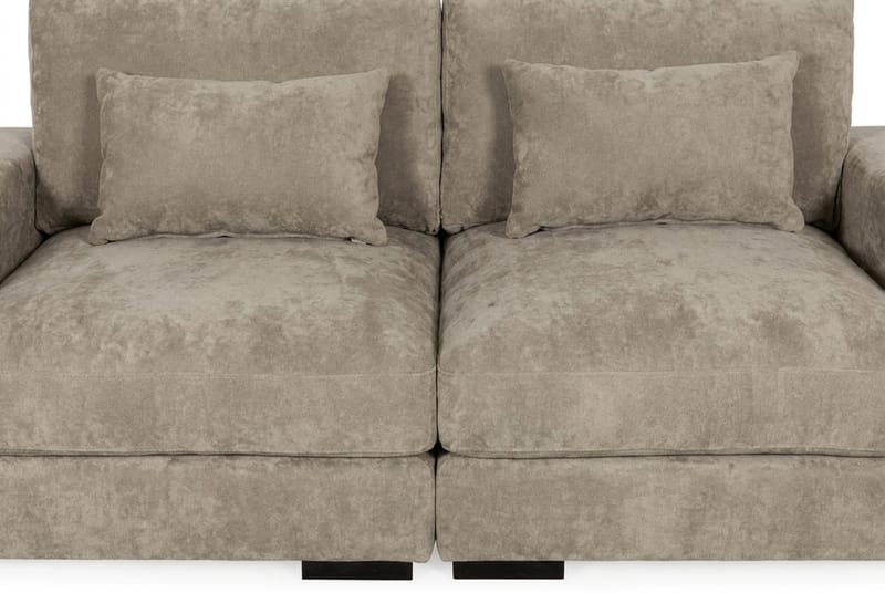 Dubai 2-sits soffa Extra Djup i Chenille - Brun - Möbler - Soffa - Modulsoffa - Komplett modulsoffa
