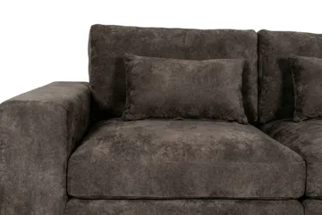 Dubai 2-sits soffa Extra Djup i Chenille - Mörkbrun - Möbler - Soffa - Modulsoffa - Komplett modulsoffa