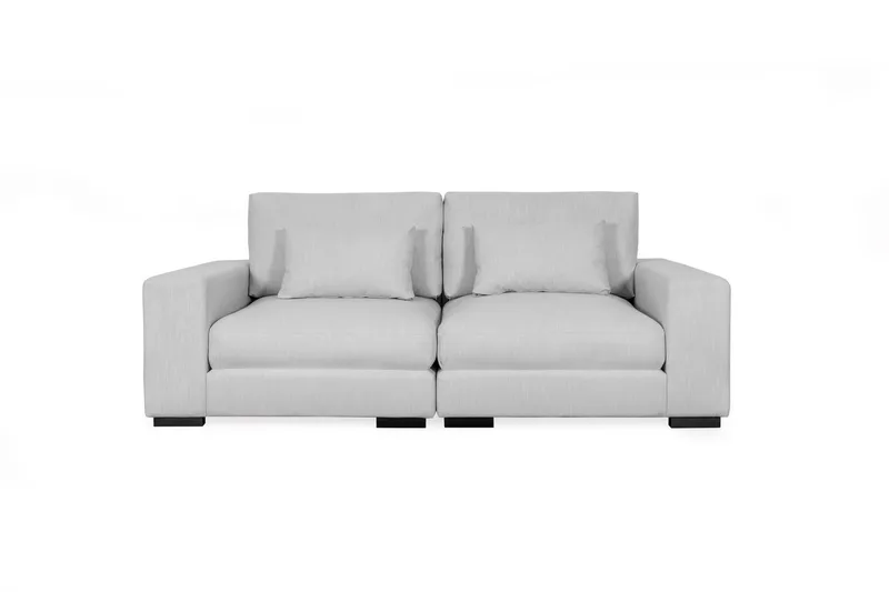 Dubai 2-sits soffa Extra Djup - Ljusgrå - Möbler - Soffa - Modulsoffa - Komplett modulsoffa