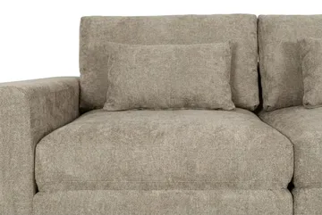 Dubai 3-sits soffa Extra Djup i Chenille - Brun - Möbler - Soffa - Modulsoffa - Komplett modulsoffa