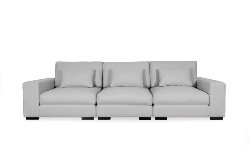 Dubai 3-sits soffa Extra Djup - Ljusgrå - Möbler - Soffa - Modulsoffa - Komplett modulsoffa
