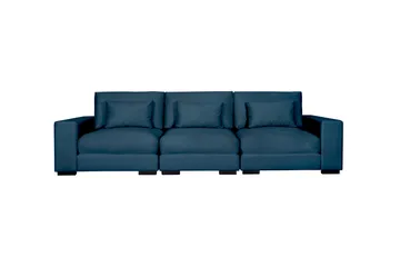 Dubai 3-sits soffa sammet Extra Djup