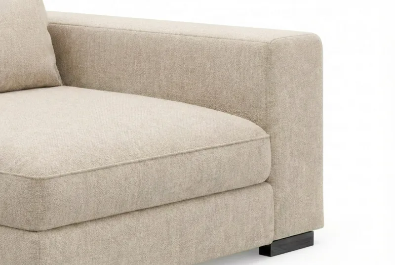 Dubai Armstöd Höger i Chenille, Beige