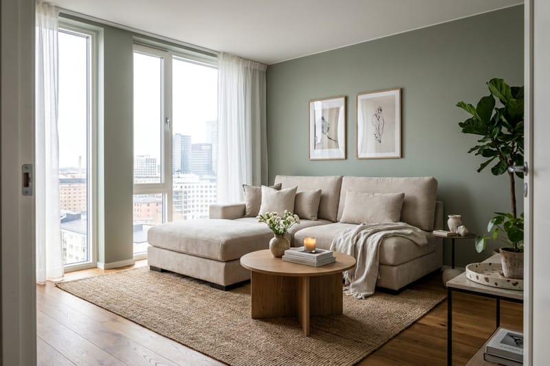 Dubai Divansoffa Vänster Extra Djup i Chenille - Beige - Möbler - Soffa - Modulsoffa - Komplett modulsoffa