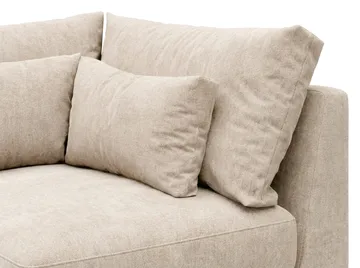 Dubai Hörnmodul i Chenille Extra Djup - Beige - Möbler - Soffa - Modulsoffa - Hörnmodul
