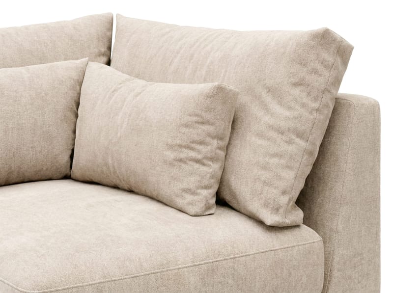 Dubai Hörnmodul i Chenille Extra Djup - Beige - Möbler - Soffa - Modulsoffa - Hörnmodul