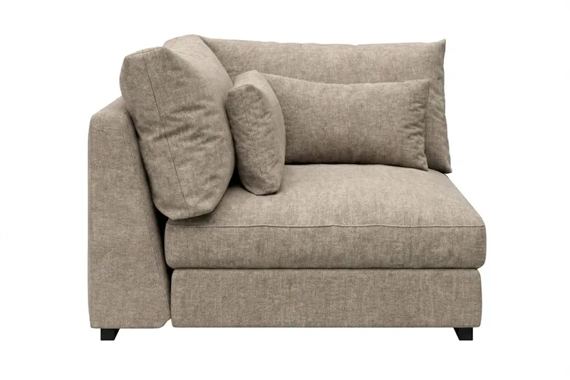 Dubai Hörnmodul i Tyg Extra Djup - Beige/Grå - Möbler - Soffa - Modulsoffa - Hörnmodul