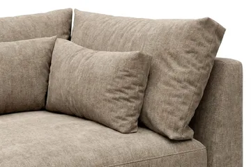 Dubai Hörnmodul i Tyg Extra Djup - Beige/Grå - Möbler - Soffa - Modulsoffa - Hörnmodul