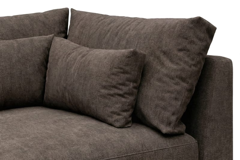 Dubai Hörnmodul i Tyg Extra Djup - Mörkbrun - Möbler - Soffa - Modulsoffa - Hörnmodul