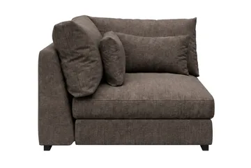 Dubai Hörnmodul i Tyg Extra Djup - Mörkbrun - Möbler - Soffa - Modulsoffa - Hörnmodul