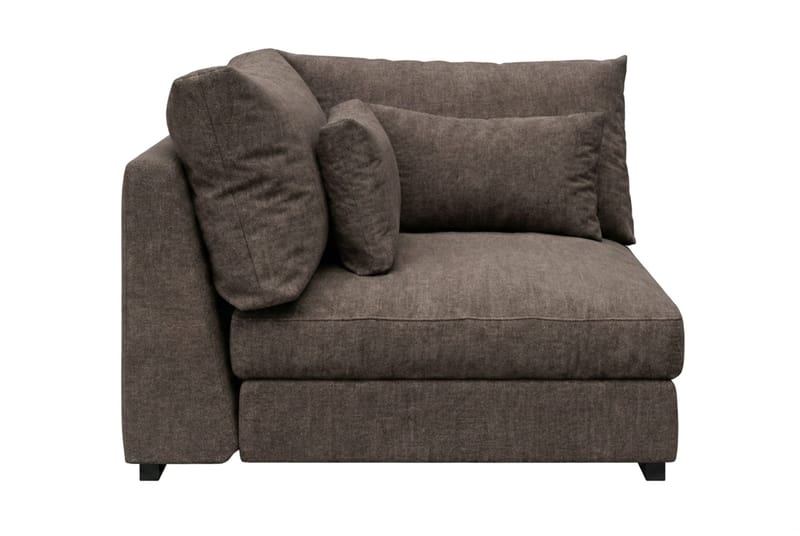 Dubai Hörnmodul i Tyg Extra Djup - Mörkbrun - Möbler - Soffa - Modulsoffa - Hörnmodul