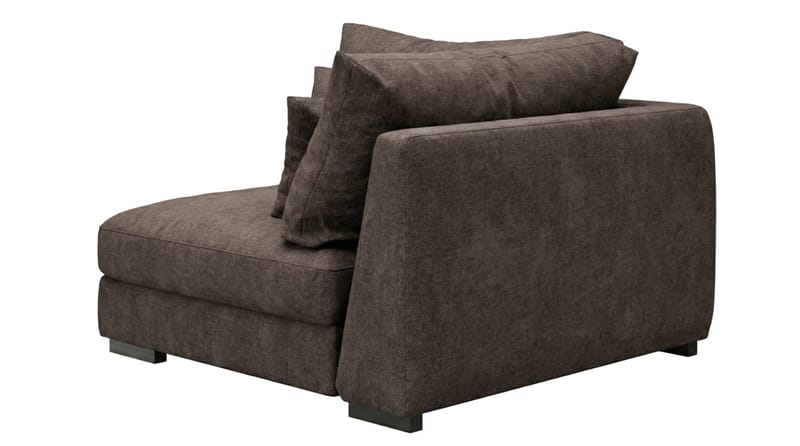 Dubai Hörnmodul i Tyg Extra Djup - Mörkbrun - Möbler - Soffa - Modulsoffa - Hörnmodul
