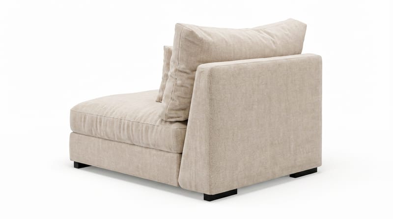 Dubai Mittmodul i Chenille Extra Djup - Beige - Möbler - Soffa - Modulsoffa - Mittmodul