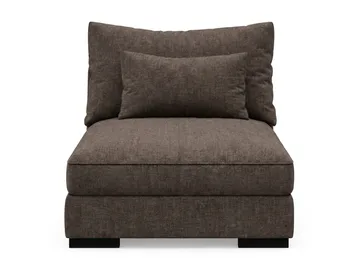 Dubai Mittmodul i Tyg Extra Djup - Mörkbrun - Möbler - Soffa - Modulsoffa - Mittmodul