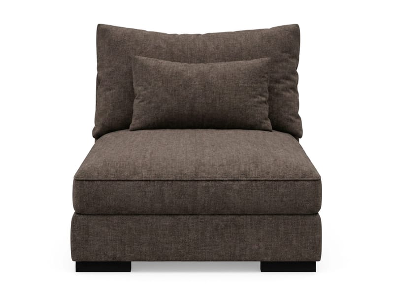 Dubai Mittmodul i Tyg Extra Djup - Mörkbrun - Möbler - Soffa - Modulsoffa - Mittmodul
