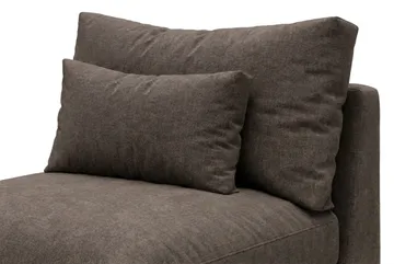 Dubai Mittmodul i Tyg Extra Djup - Mörkbrun - Möbler - Soffa - Modulsoffa - Mittmodul