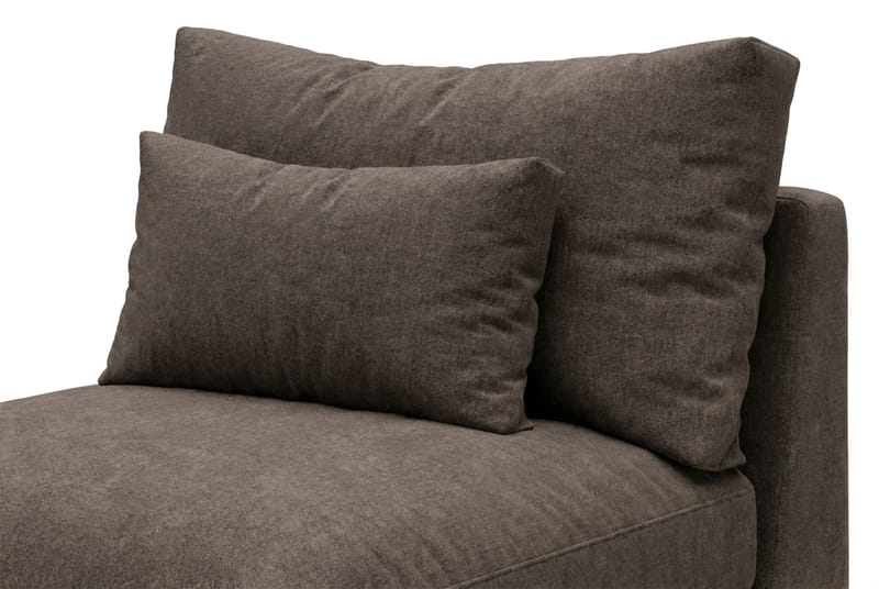 Dubai Mittmodul i Tyg Extra Djup - Mörkbrun - Möbler - Soffa - Modulsoffa - Mittmodul