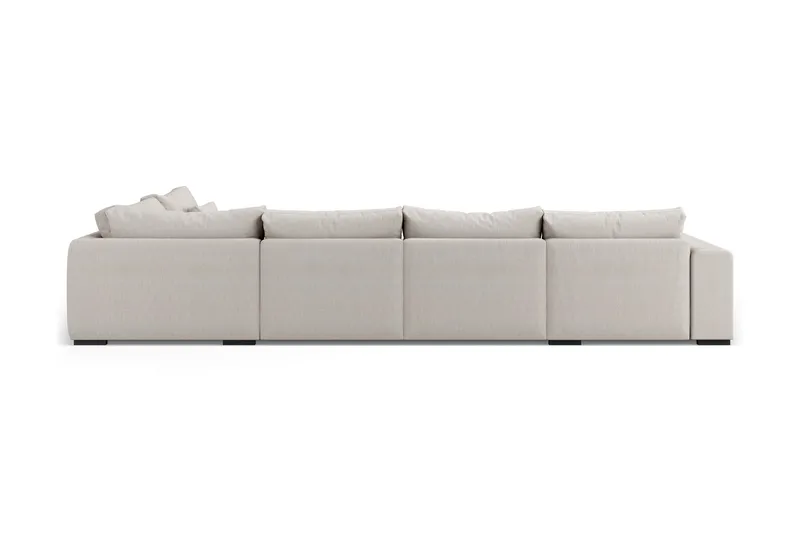 Dubai Stor U-modulsoffa med Divan Vänster 432 cm Extra Djup - Beige - Möbler - Soffa - Modulsoffa - Komplett modulsoffa