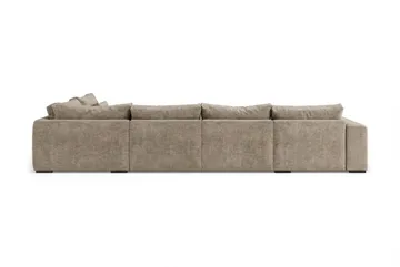 Dubai Stor U Soffa modul med Divan Vänster Extra Djup i Chenille - Brun - Möbler - Soffa - Modulsoffa - Komplett modulsoffa