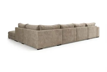 Dubai Stor U Soffa modul med Divan Vänster Extra Djup i Chenille - Brun - Möbler - Soffa - Modulsoffa - Komplett modulsoffa