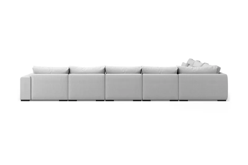Dubai U-modulsoffa Large med Divan Höger Extra Djup - Ljusgrå - Möbler - Soffa - Modulsoffa - Komplett modulsoffa