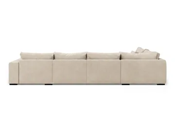 Dubai U-modulsoffa med Divan Höger Extra Djup i Chenille - Beige - Möbler - Soffa - Modulsoffa - Komplett modulsoffa
