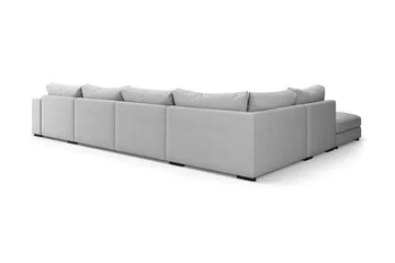 Dubai U-modulsoffa med Divan Höger Extra Djup - Ljusgrå - Möbler - Soffa - Modulsoffa - Komplett modulsoffa