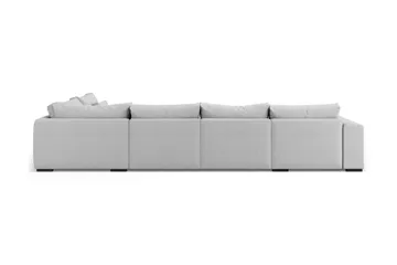 Dubai U-modulsoffa med Divan Vänster Extra Djup - Ljusgrå - Möbler - Soffa - Modulsoffa - Komplett modulsoffa