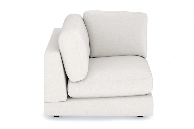 Arken 1-sits Hörnmodul i Bouclé - Vit - Möbler - Soffa - Modulsoffa - Hörnmodul