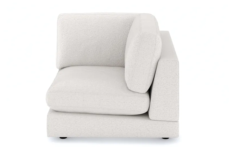 Arken 1-sits Hörnmodul i Bouclé - Vit - Möbler - Soffa - Modulsoffa - Hörnmodul
