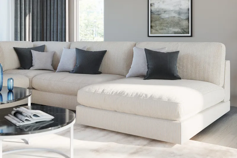 Arken 1-sits Hörnmodul i Manchester - Beige - Möbler - Soffa - Modulsoffa - Hörnmodul