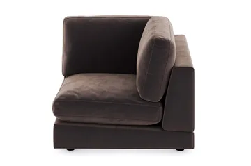 Arken 1-sits Hörnmodul i Sammet - Brun - Möbler - Soffa - Modulsoffa - Hörnmodul